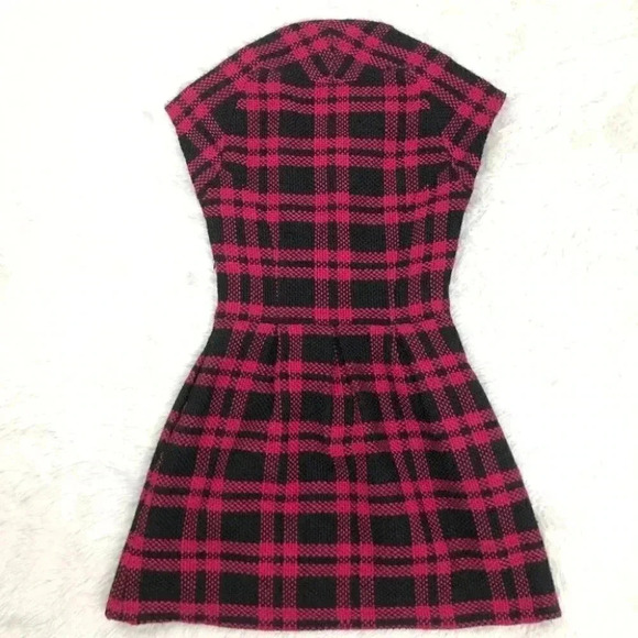 Hawks Casual Plaid Print Dress Sz XS Pink - Picture 2 of 6